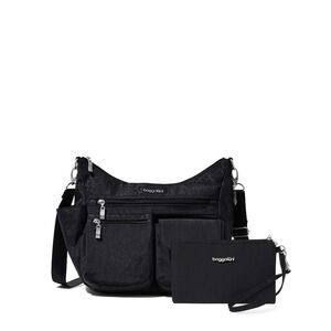 baggallini Women's Modern Everywhere Hobo Crossbody Bag with RFID Wristlet